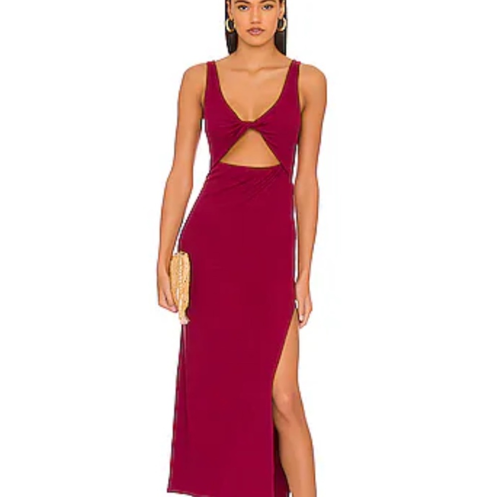 L*Space Deep Red Backless Dress